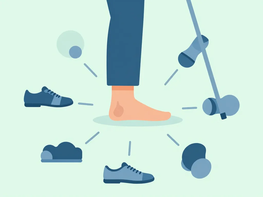 algodystrophie pied : peut-on marcher diagramme adaptation