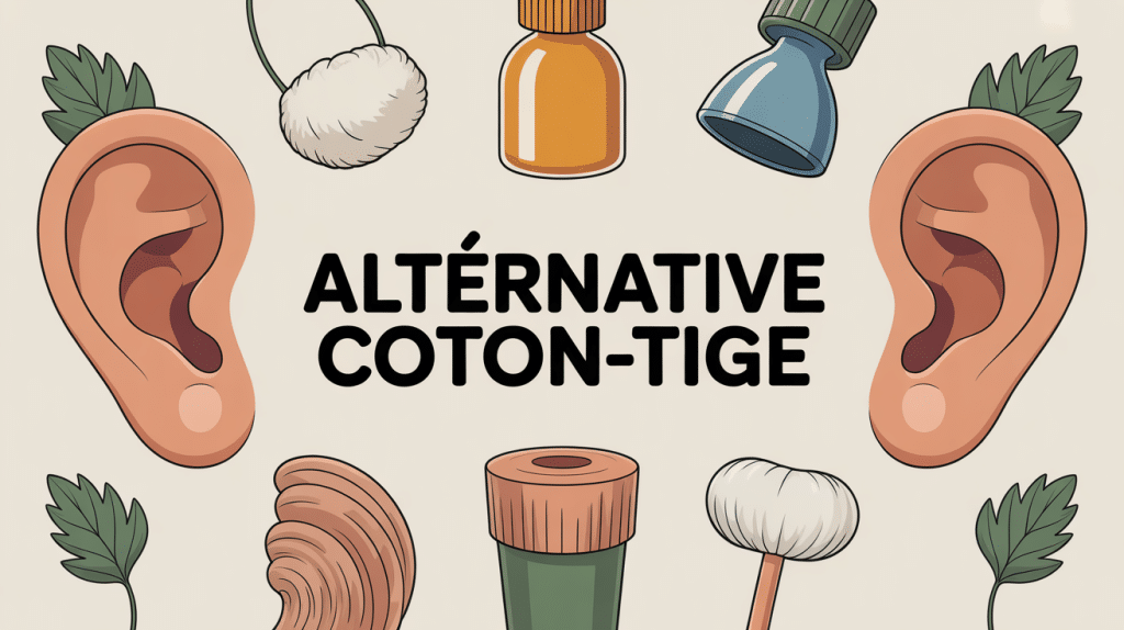 alternative coton tige illustration zéro déchet moderne