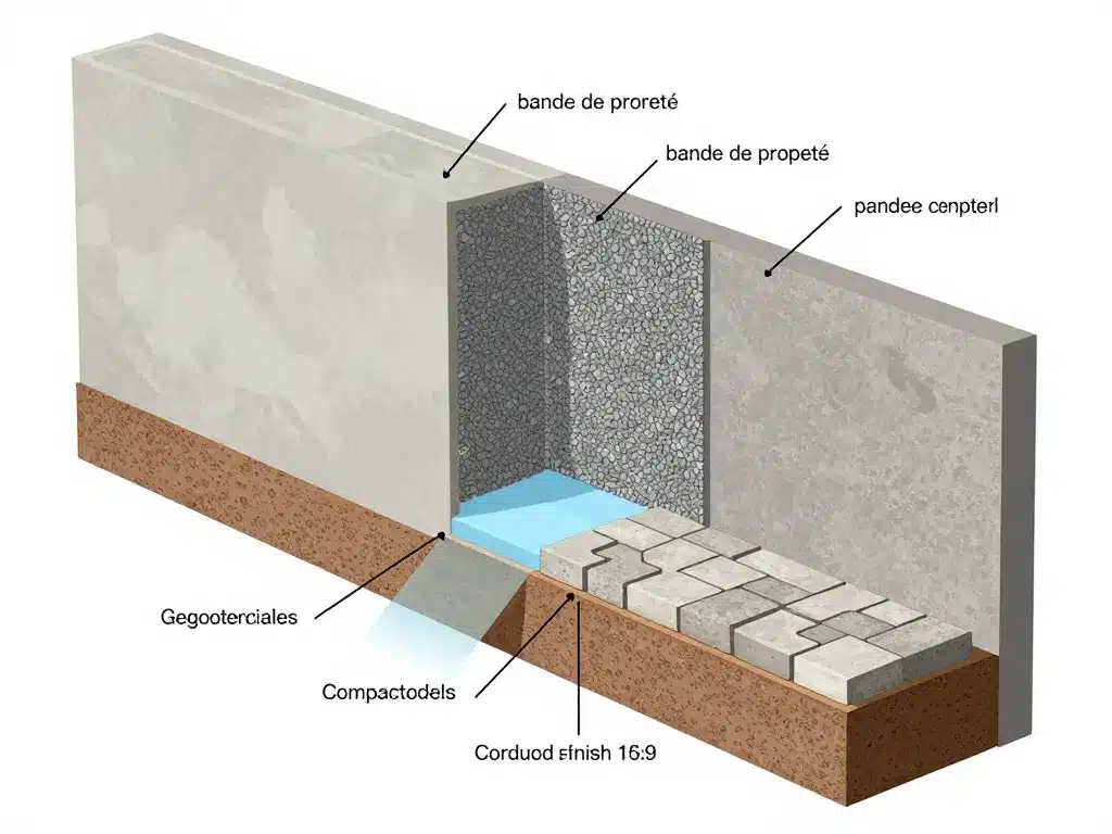 diagramme bande de propreté maison choix matériaux dimensions