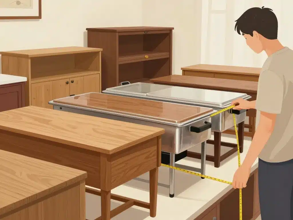 Sélection d’un buffet transformé en meuble de salle de bain