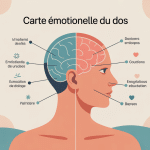 carte émotionnelle du dos vue symbolique