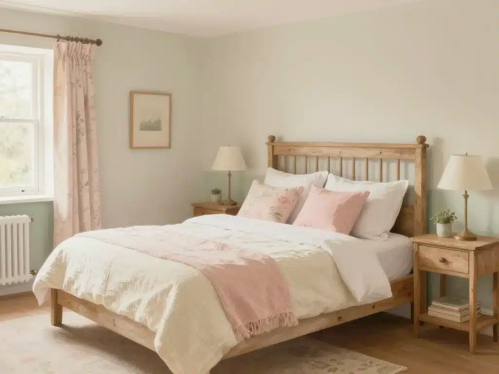 chambre style cottage anglais palette couleurs et tissus
