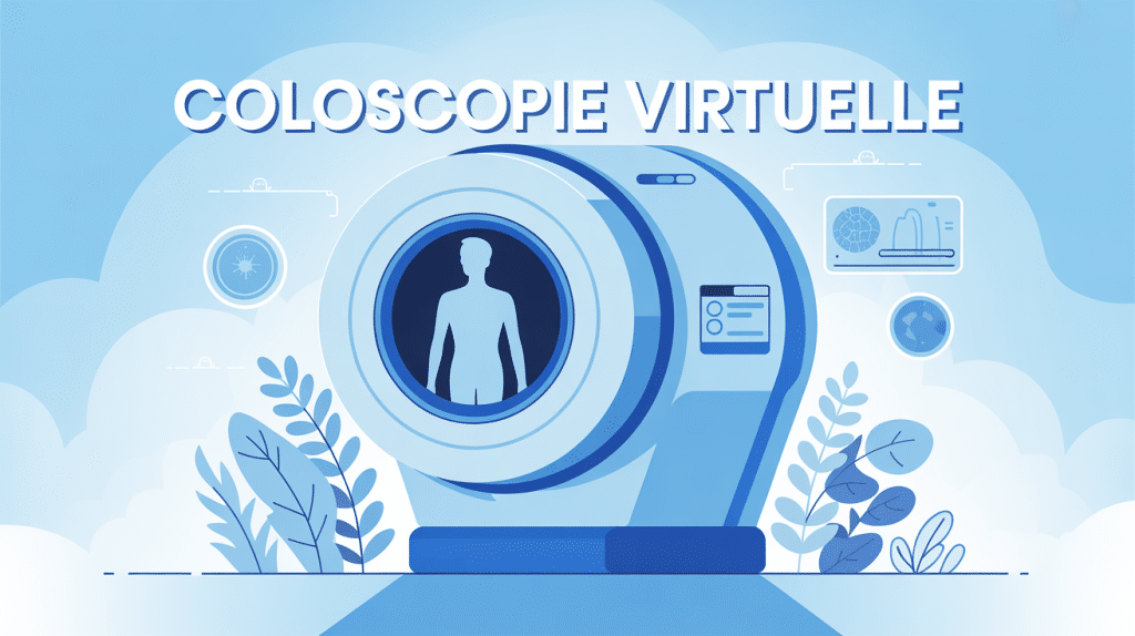 Coloscopie virtuelle tarif scanner patient illustration