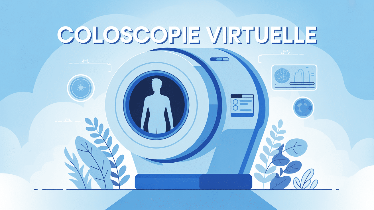 Coloscopie virtuelle tarif scanner patient illustration