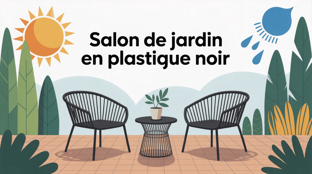 comment raviver un salon de jardin en plastique noir image entretien moderne