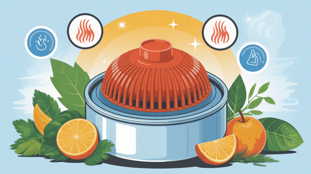 couvercle silicone danger sur récipient alimentaire