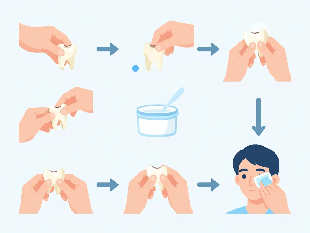 Dent cassée urgence premiers gestes visuels