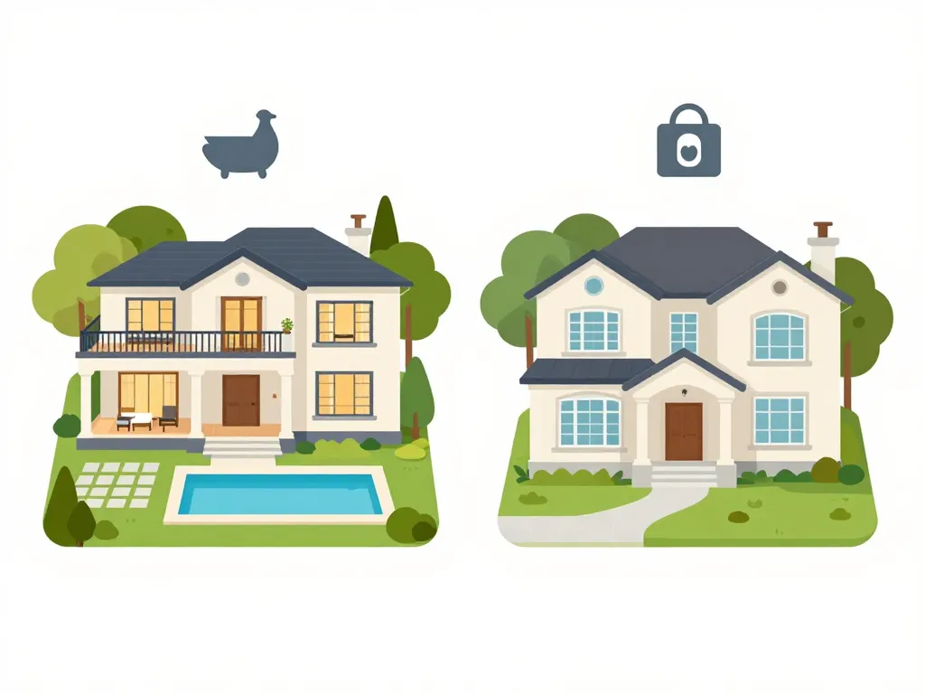 critères difference entre villa et maison