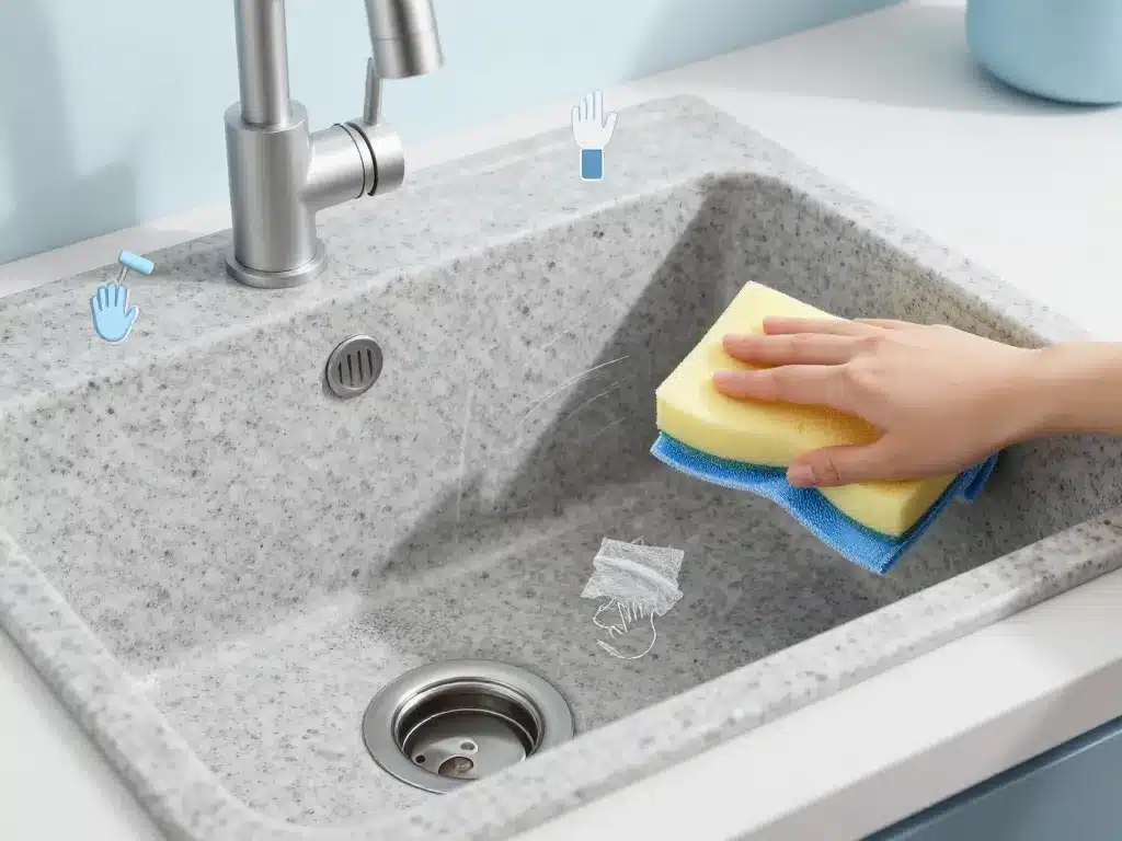 évier granit inconvénient problèmes entretien