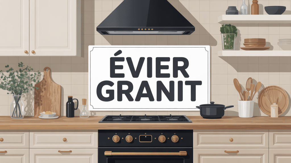 évier granit inconvénient visuel design cuisine