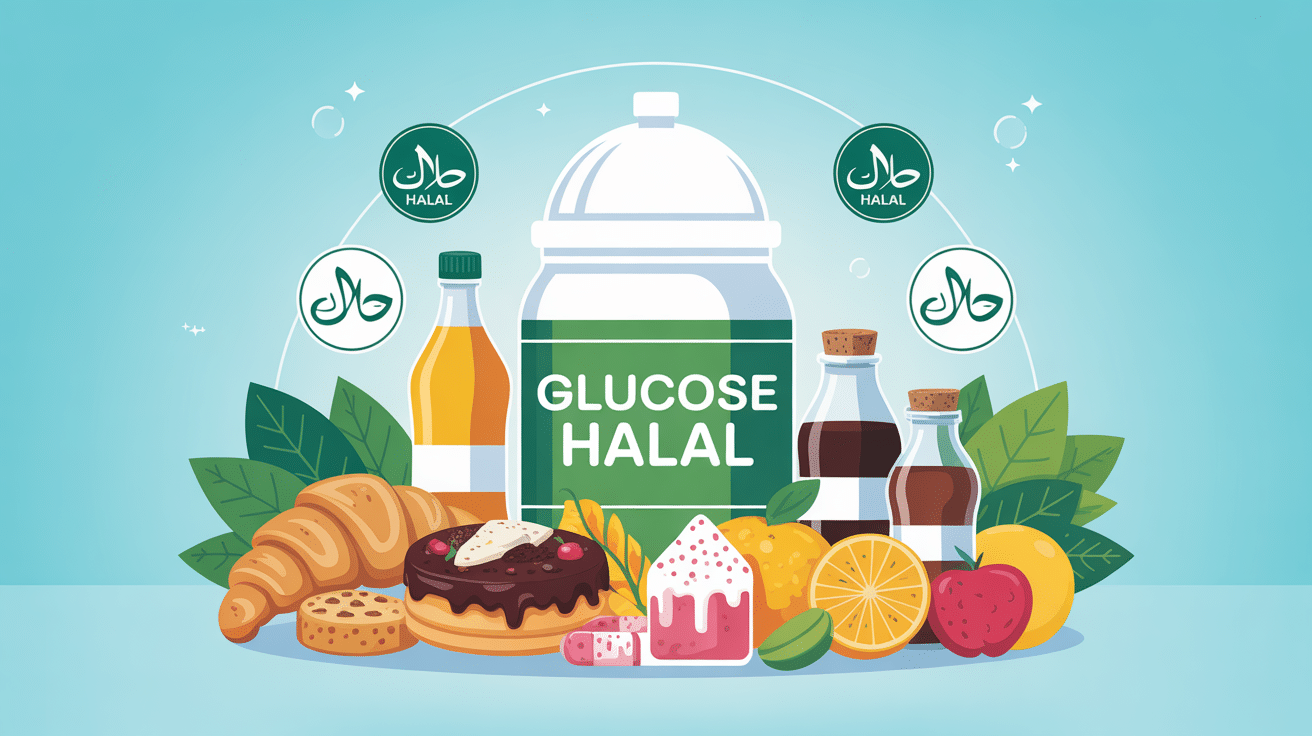 illustration glucose halal alimentation