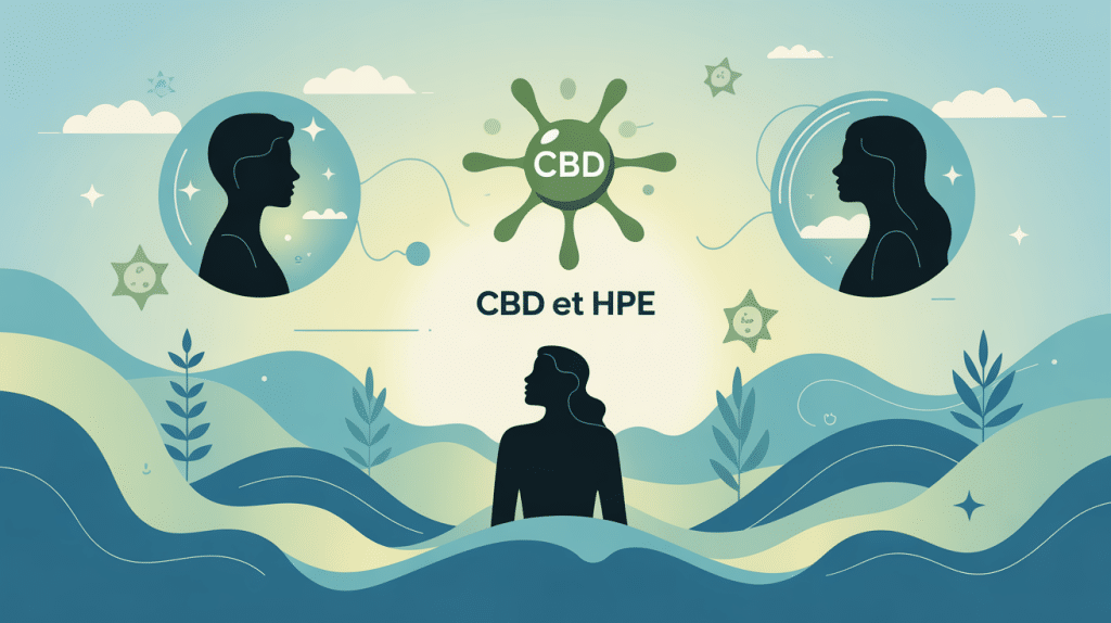 illustration apaisante hpe cbd pour haut potentiel émotionnel
