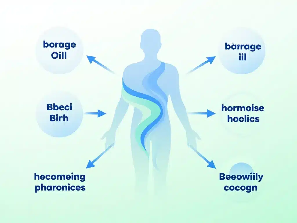 huile de bourrache et prise de poids métabolisme et hormones diagramme