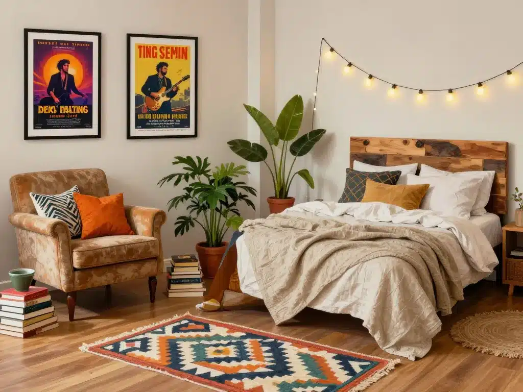 déco indie home salon chambre vintage bohème