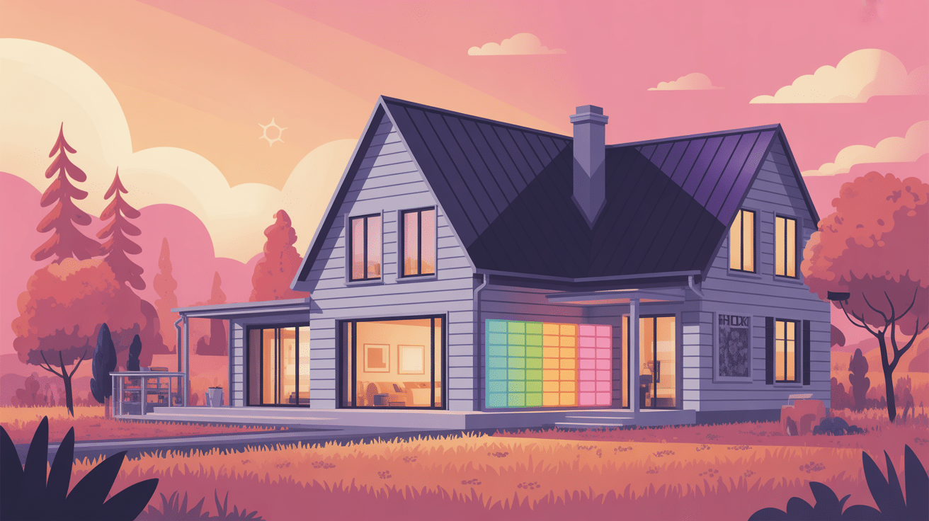 Vue stylisée isolation exterieur maison phenix thermique