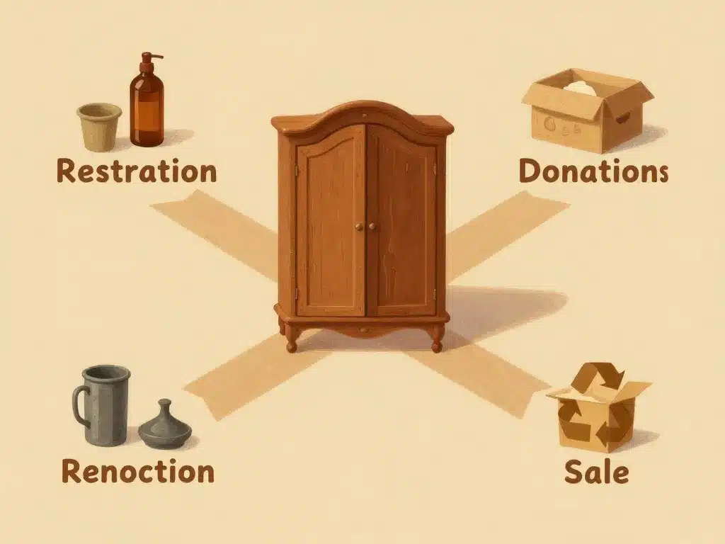 croisée des chemins meubles anciens ne valent plus rien restaurer vendre recycler