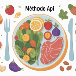 méthode api régime menu illustration assiette structurée