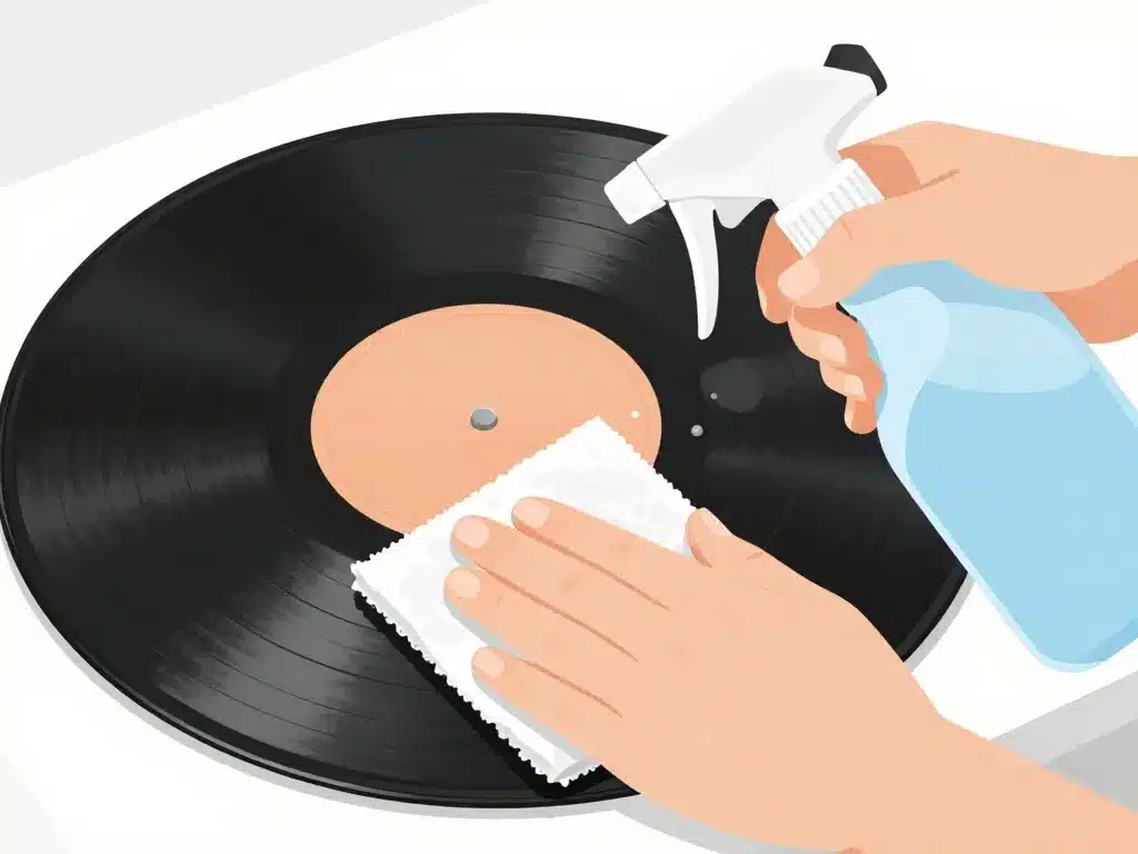 nettoyer vinyle vinaigre blanc étapes nettoyage sécurisé