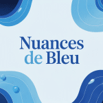 nuances de bleu top 7 éventail illustration moderne