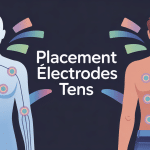 illustration de ou placer les electrodes tens sur le corps