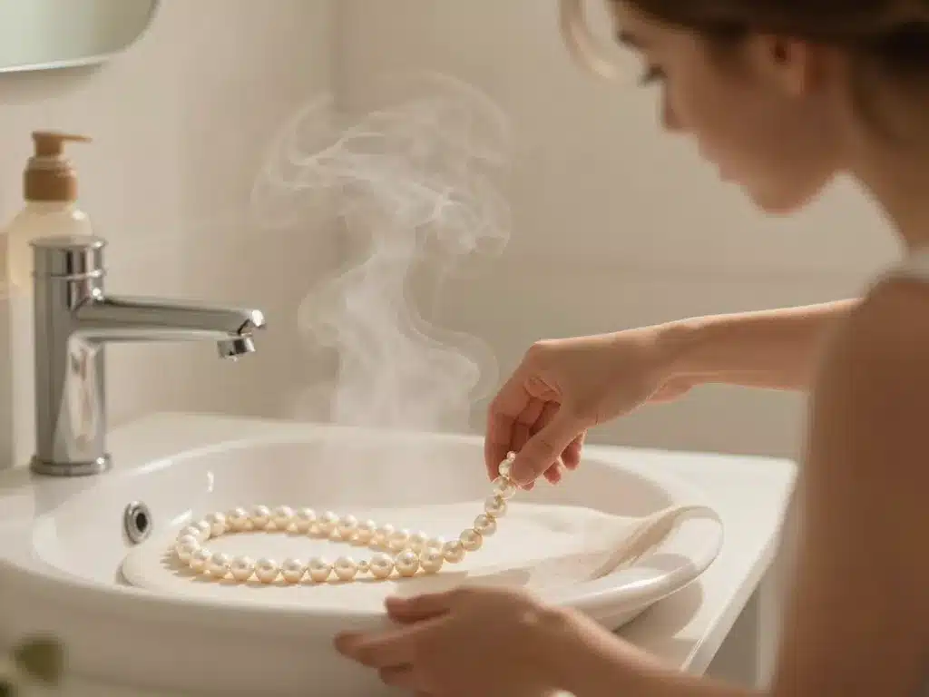 peut on se laver avec des perles de culture retirer avant toilette