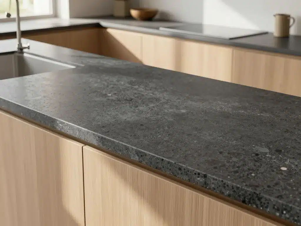 plan de travail pierre de lave cuisine haut de gamme