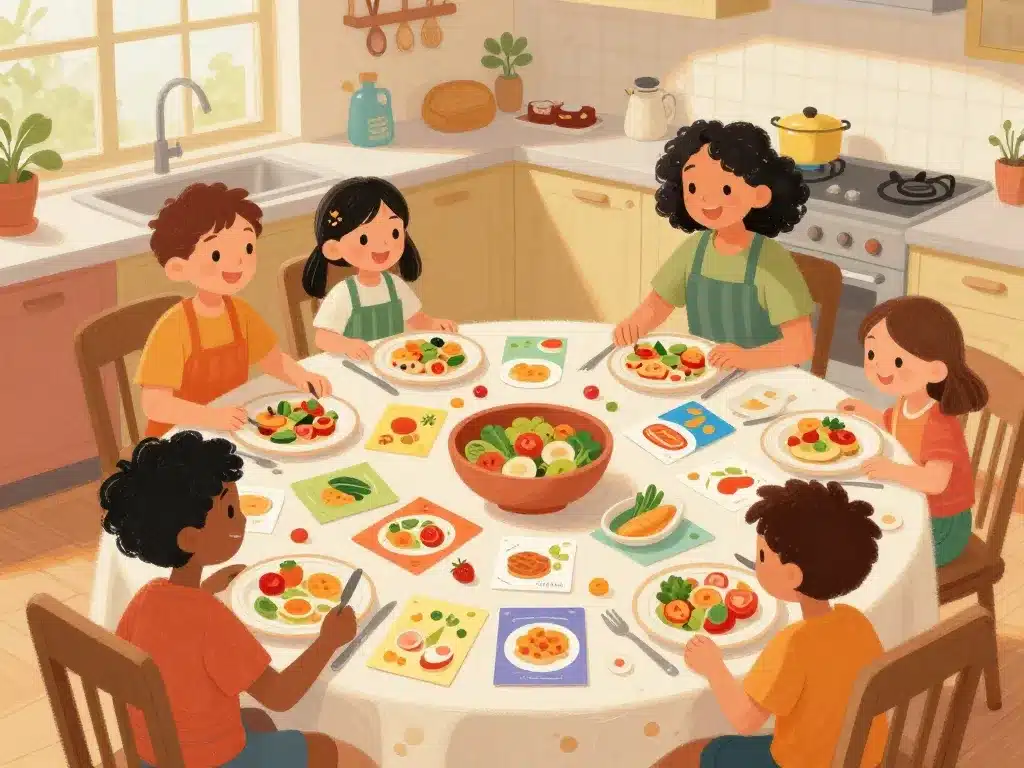 planning menu mois vierge famille varie les repas