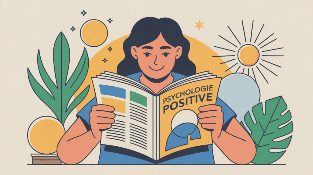 psychologie positive magazine illustration bien-être