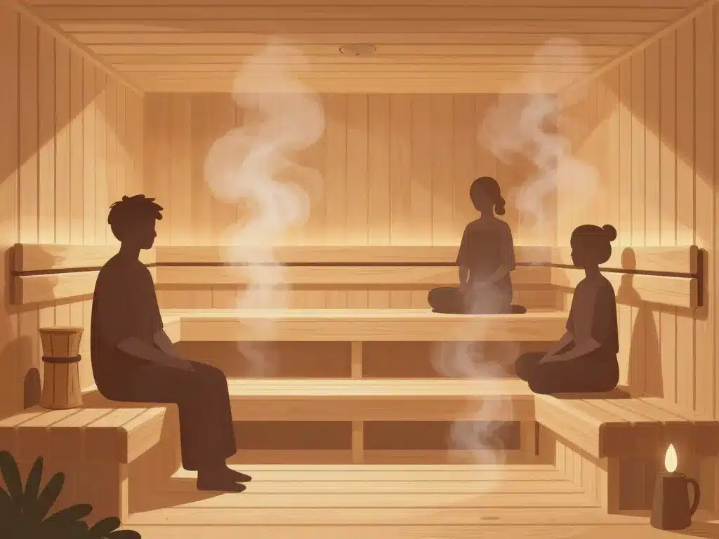 sauna japonais calme intérieur bois hinoki