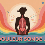 sonde jj douleur insupportable image stylisée lombaire vessie