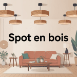 spot en bois plafond ambiance scandinave