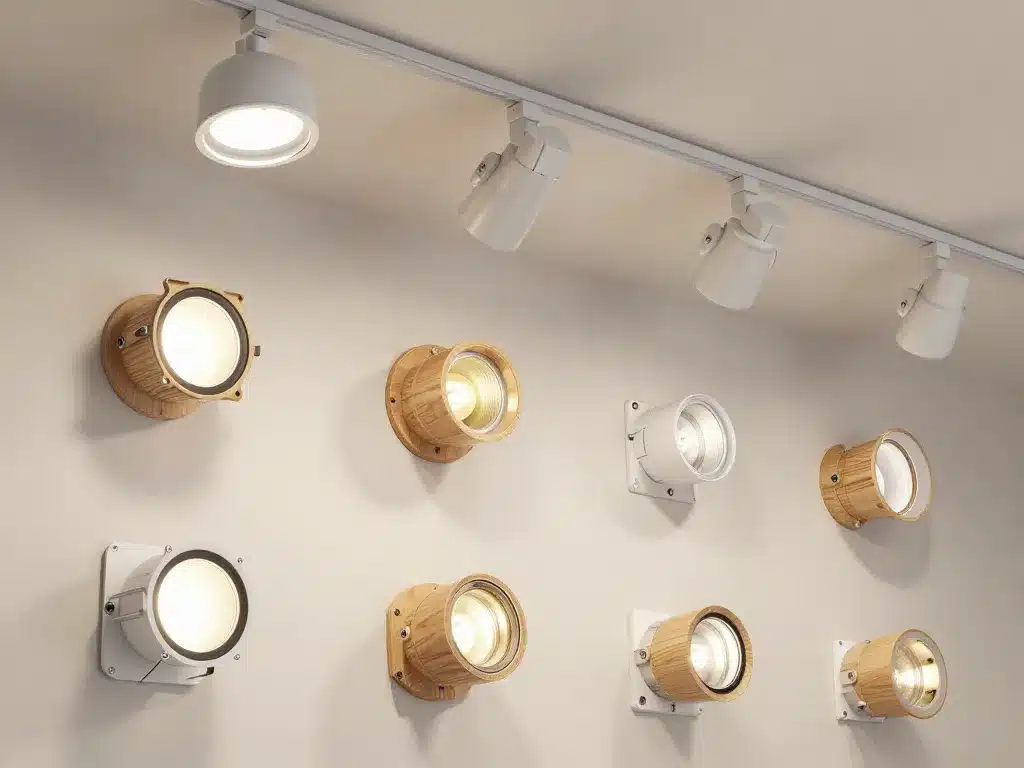 spot en bois encastrable orientable mur plafond