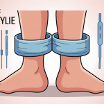 Illustration syndactylie orteil pansement avec deux orteils soudés entourés de pansements