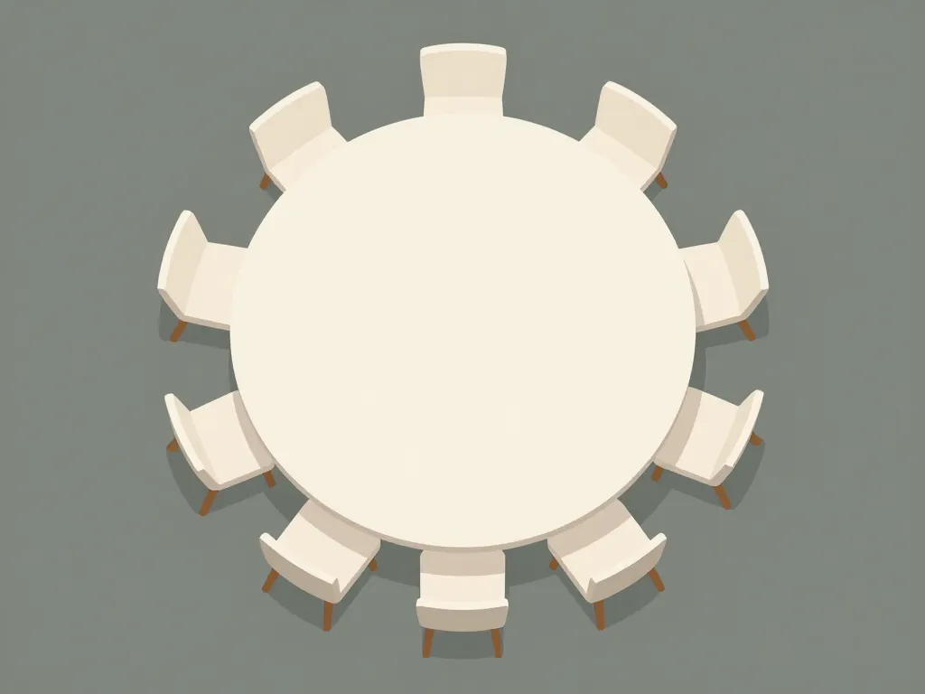 table ronde 180 cm combien de personnes diagramme sièges