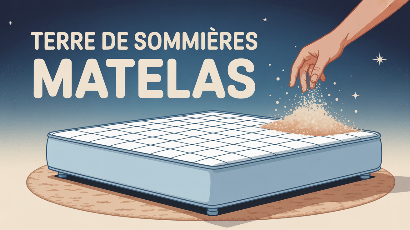 terre de sommière matelas saupoudrage sur matelas propre