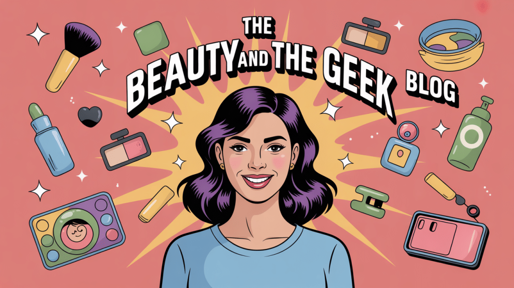 illustration the beauty and the geek blog beauté et geek