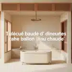 Cache ballon d'eau chaude intégré, décor mural ventilé