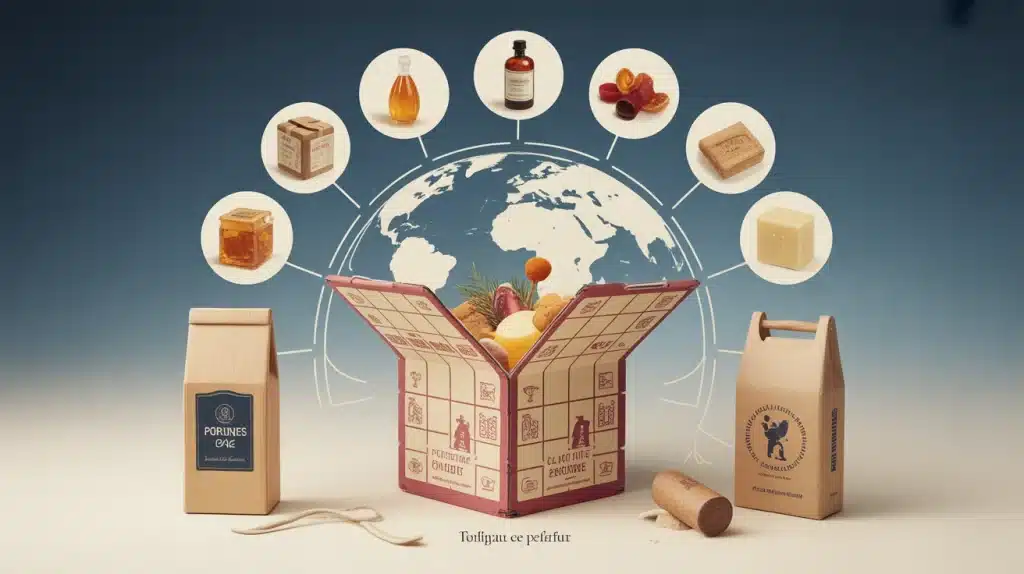 Cadeau français à l’international : coffret et expédition sécurisée