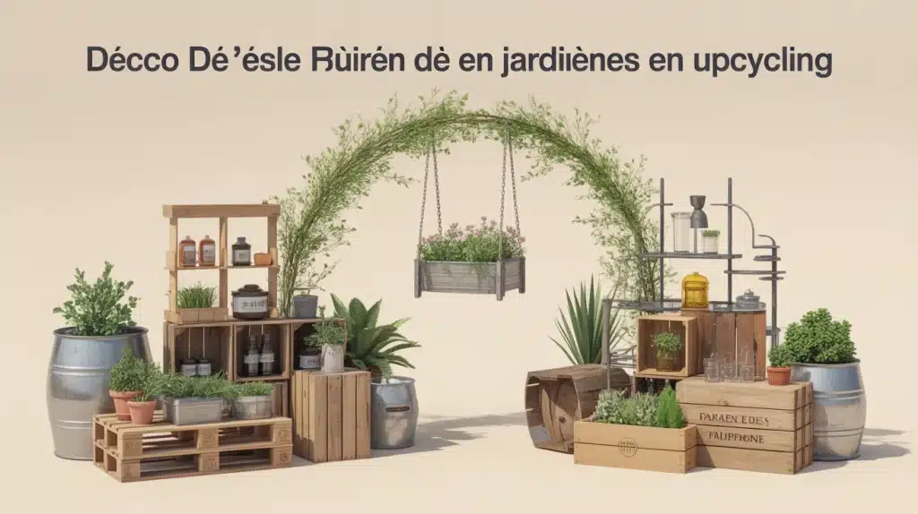 Déco de jardin en upcycling : objets récupérés