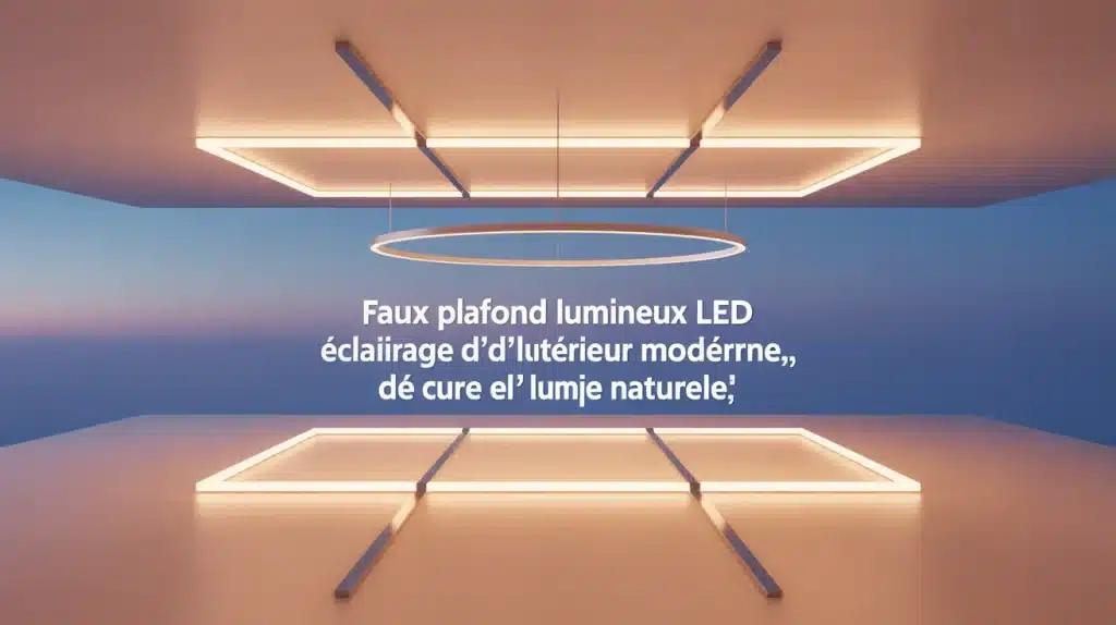 Faux plafond lumineux LED pour puits de lumière lumineux