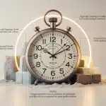 Horloge murale vintage décorative