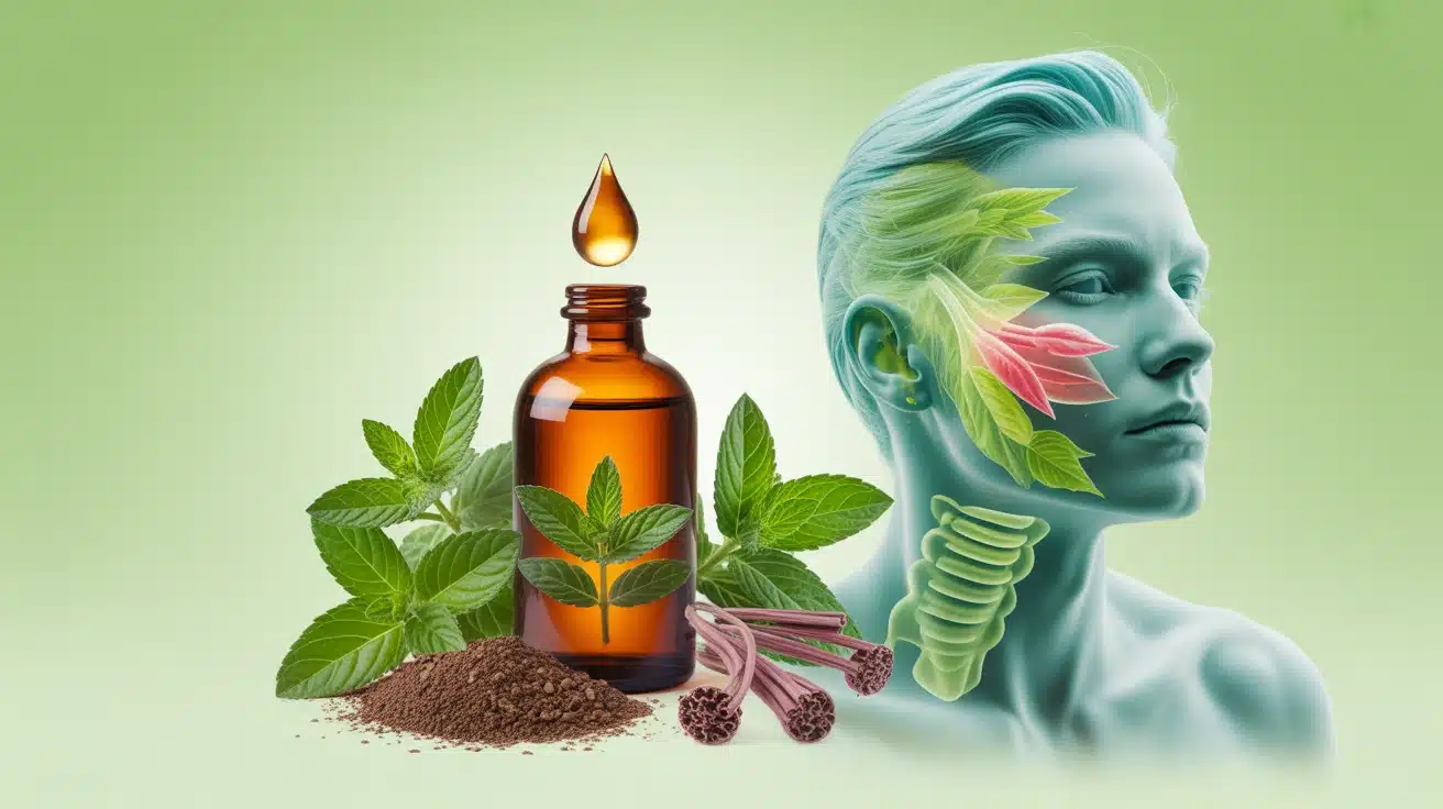 Huile essentielle de menthe poivrée pour soulagement digestif