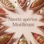 Navette apéritive maison moelleuse sur plateau