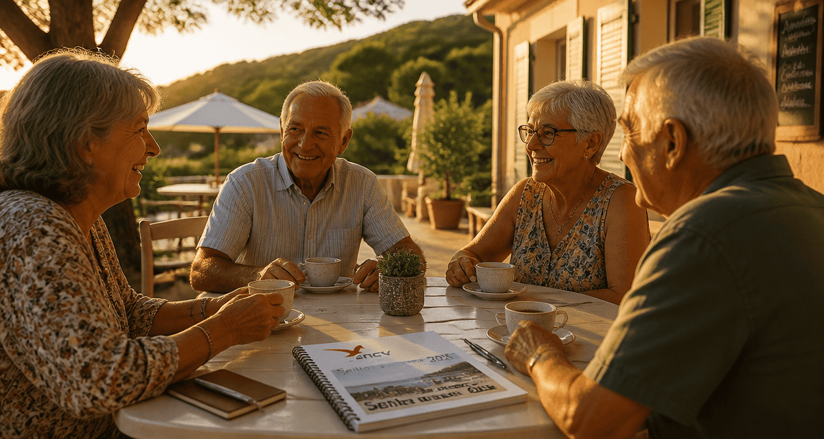 ancv seniors en vacances destinations 2025 groupe terrasse
