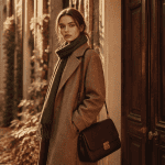Mannequin manteau Mocha Mousse couleurs mode hiver 2025
