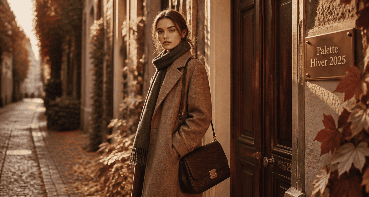 Mannequin manteau Mocha Mousse couleurs mode hiver 2025
