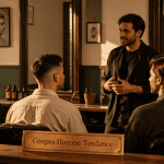 Trois styles coupe homme tendance dans un salon