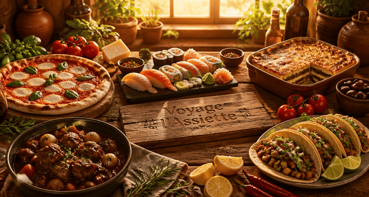 Les 5 grandes cuisines du monde réunies sur une table