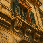 modénature sur façade classique avec lumière et relief