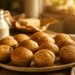 recette pour muffins nature sur table rustique